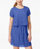 Fishbowl Junior's Textured Burnout-Pattern Popover Dress Size M