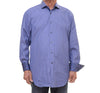 Michelsons Men's Striped Blue Dress Shirt Size L