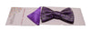 Alfani Spectrum Adjustable Alex Vine Purple Bow Tie And Pocket Square